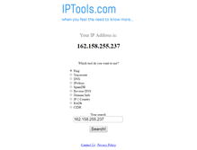 Tablet Screenshot of iptools.com